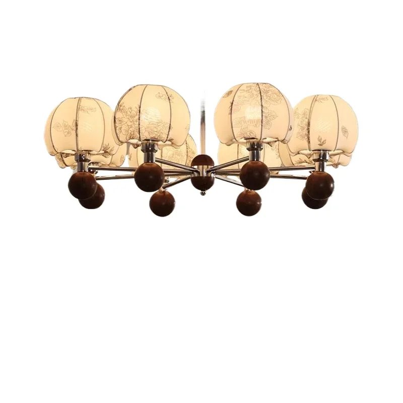 

French retro living room lamp, chandelier medieval Nanyang style living room