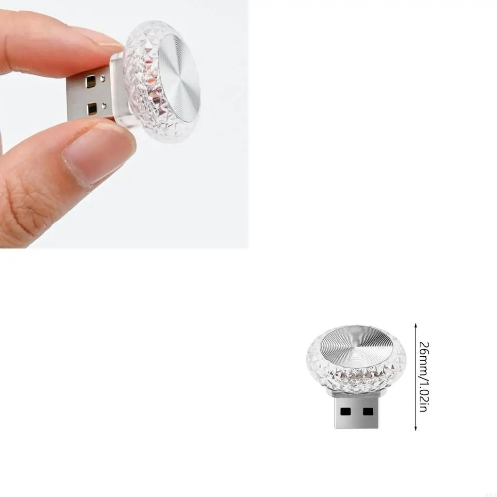 LED omgevingslicht Mini USB Night Lights noodverlichting voor slaapkamer badkamer 83ce