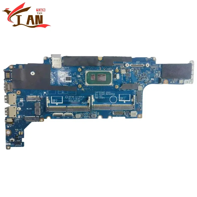 

GDF40 LA-K491P для ноутбука Dell Latitude 5420, материнская плата, процессор: I5-1135G7/I7-1185G7, материнская плата DDR4, 100% полностью работает TAN