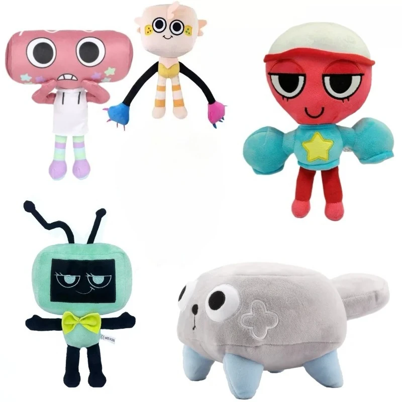 Dandy's World ألعاب من نسيج مخملي لطيف Dandy World Scrap محشوة لعبة الرعب Goob Pebble بلوشي مخدة ناعمة دمية Kawaii غرفة ديكور هدية #2