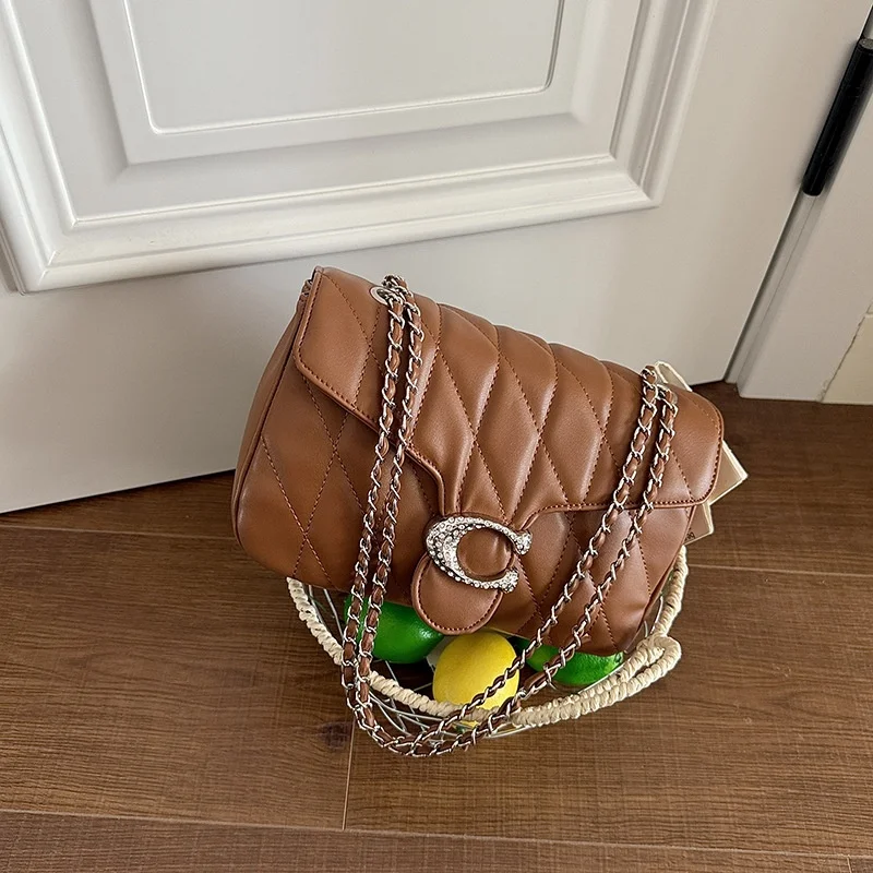 Luxury Women's Crossbody Bag Premium Leather Wallet Vintage Design Shoulder Bag Classic retro solid-color shoulder bag