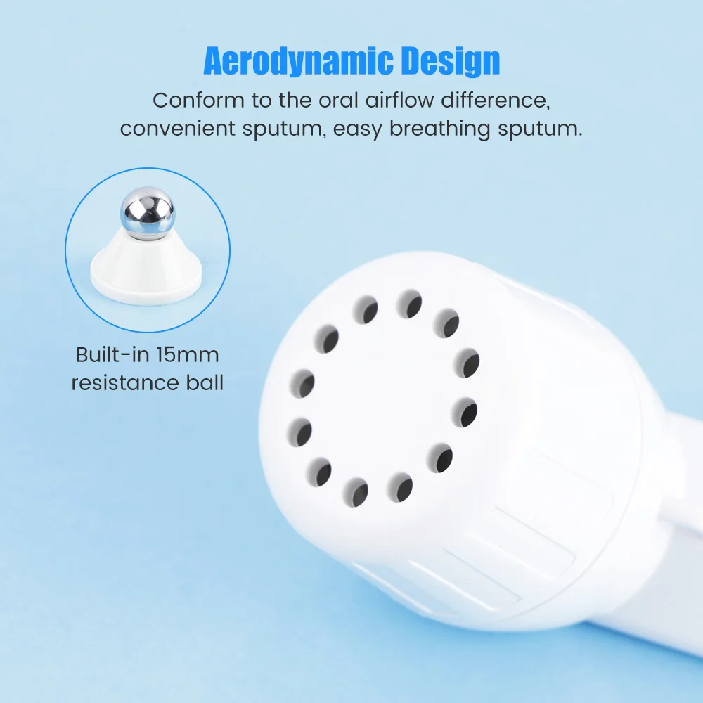 Respiratory Breathing Trainer Expiratory Muscle Trainer Lung Strengthener Mucus Removal Lung Exerciser Breathing Exercise Device