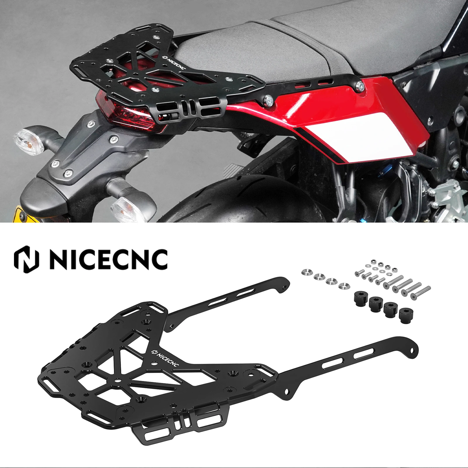 

For Yamaha Tenere 700 Tenere700 XTZ700 2019-2024 Rally Edition 2020-2024 Motorcycle Rear Luggage Rack Top Case Holder Carrier