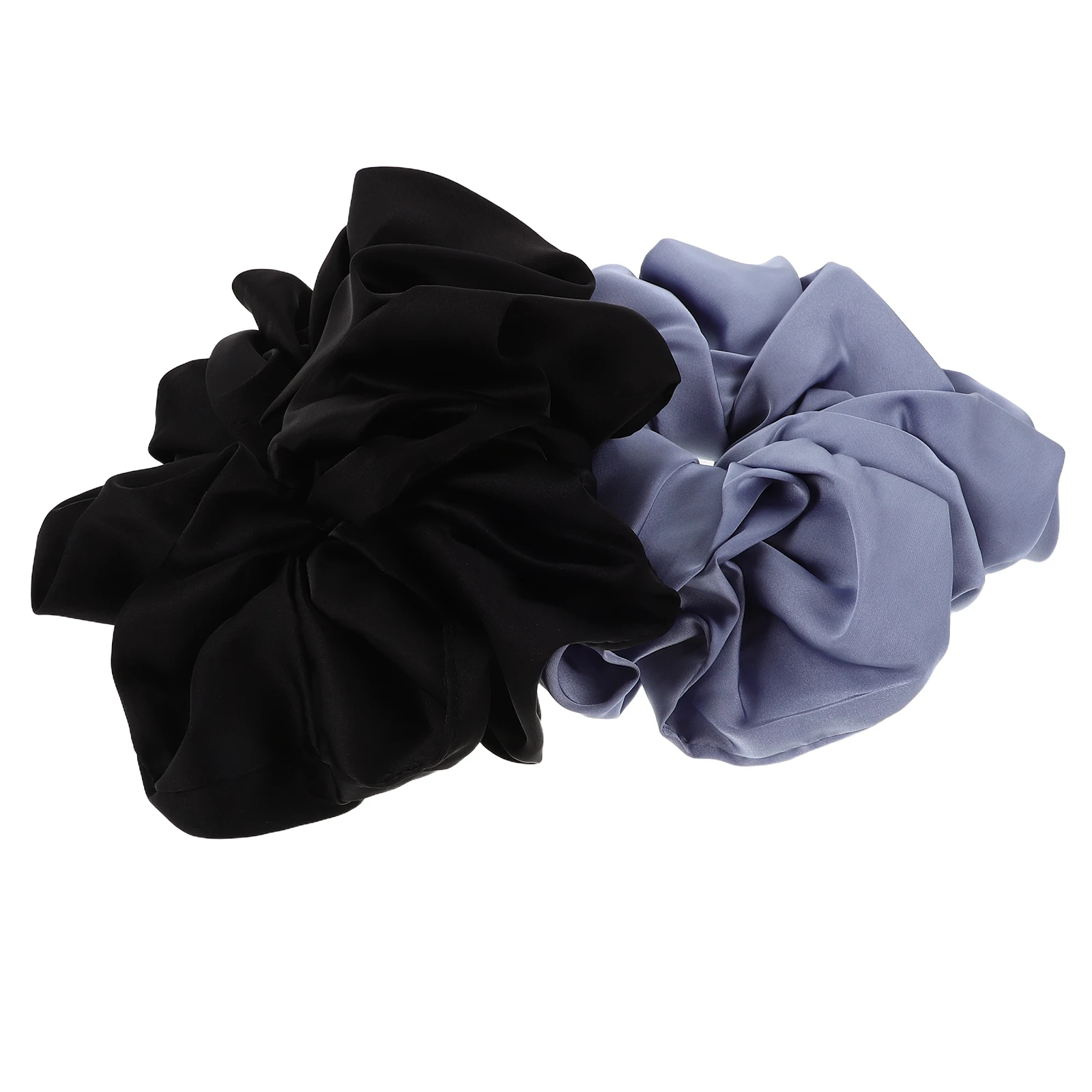 

2Pcs Extra Large Scrunchie French Style Soft Jumbo Hair Ties for Women Girls Party Dance Glamorous Hairstyles Hair Scrunchies