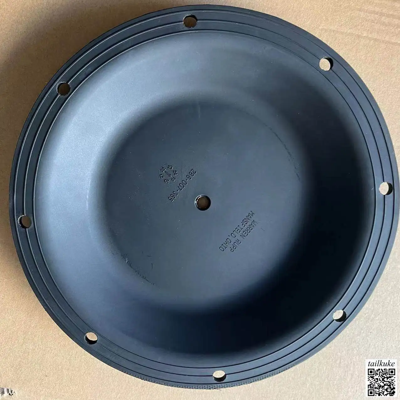 S20 Pump Parts 286-007-365 Nitrile Rubber Pneumatic Diaphragm Pump Diaphragm, 2-inch Pump Diaphragm D290mm