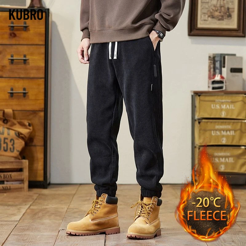 

The New Autumn Bestseller Casual Men's Pants Are Loose Comfortable and Slimming Casual Pants for Men Adding Fleece Man Pants