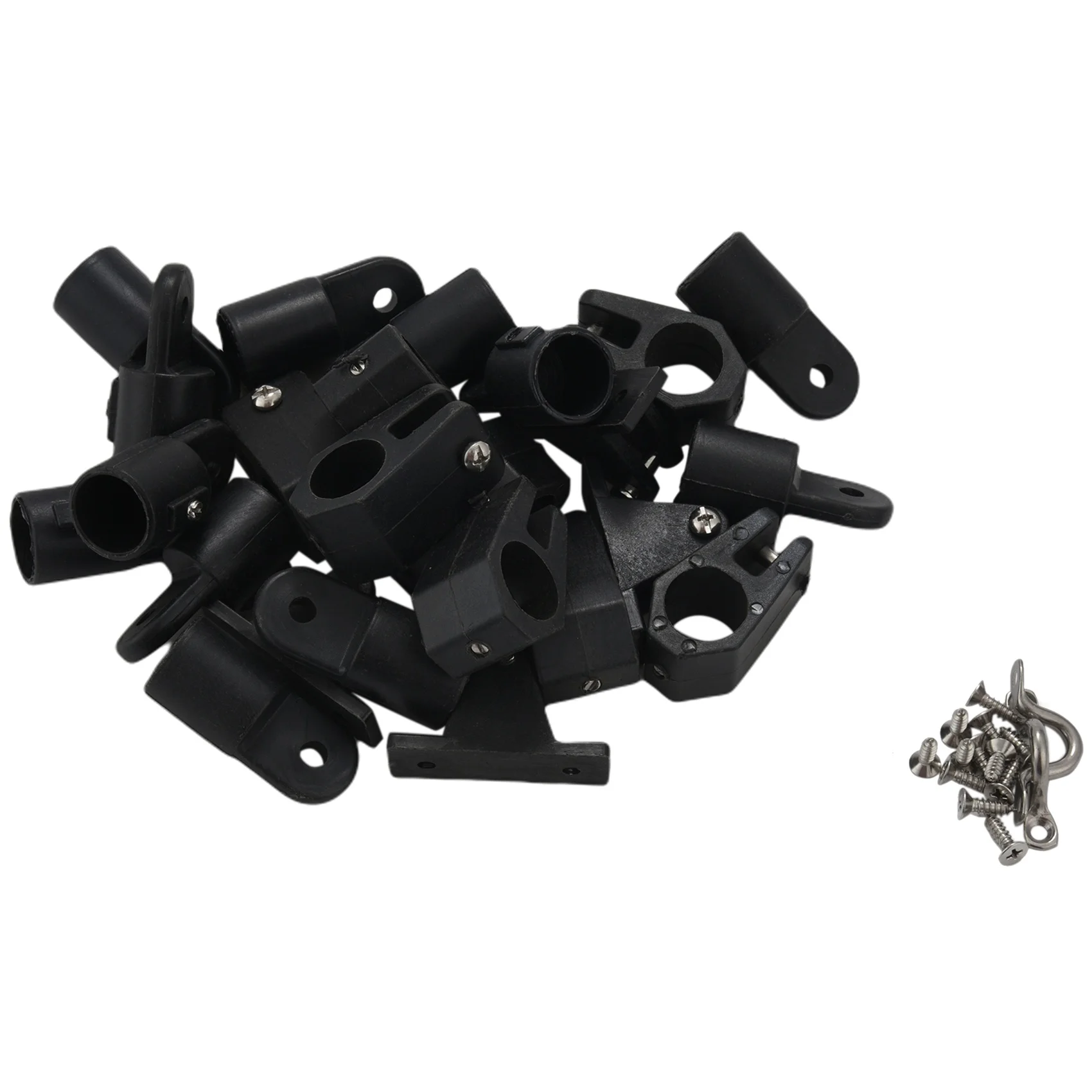 24Pcs/Set Universal Nylon Marine Boat Canopy Cover Bimini Top Deck Hinge Jaw Slide Eye End Fitting Hardware DIY Tool