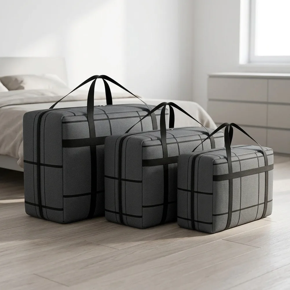Waterproof Moving Bag with Structured Compartments for Travel Luggage Sorting Gym Accessory Storage Shopping Trip Organization