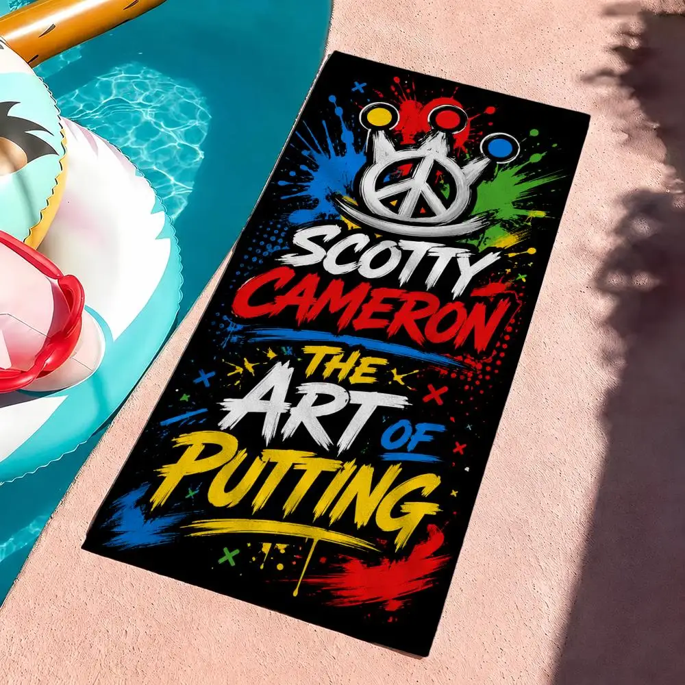 Marke Scotty Cameron Towel Mikrofaser-Strandtuch, schnell trocknend, sandfrei, ultrafeine Fasern, superweich. – Detail 13