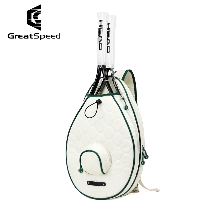 

2025 Autumn Winter GreatSpeed Tennis Racquet Bag White Green Badminton Padel Pickleball Tennis Bags Unisex Teenager Shoulder Bag