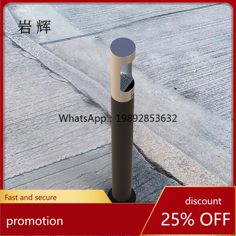 ZMLVertical Ash Column Outdoor Smoking Area Cigarette Butt Collector Stainless Steel Ashtray