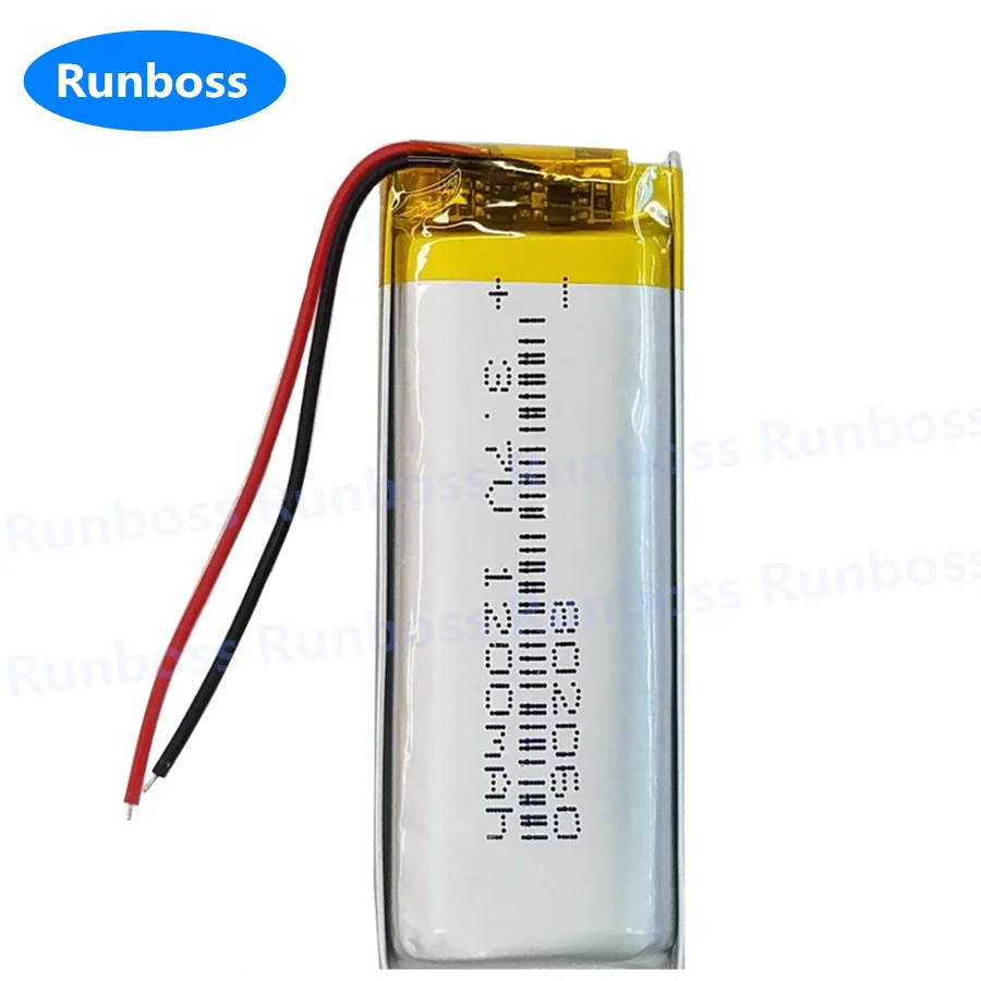 U791866PG 802060 3.7V 1200mAh Lithium Polymer Rechargeable Battery For MP3 MP4 GPS DVD Video Game PAD E-books Tablet PC Laptop