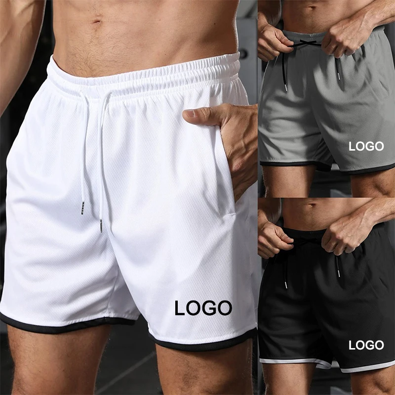 Customized Printed Three-Point Pants Men Fashion Training Running Mesh Breathable Short Pants Women Casual Sports Beach Pants