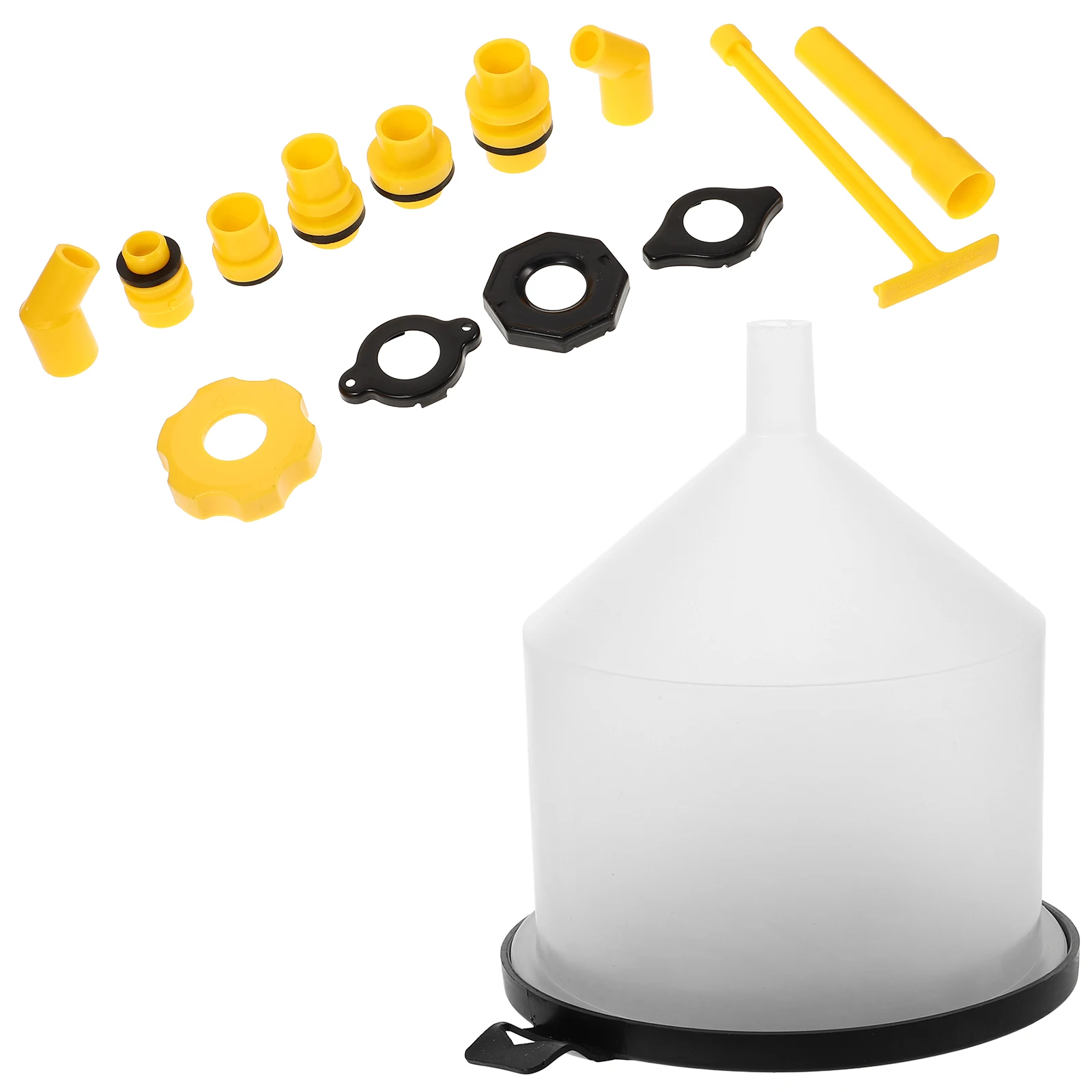 

1 set Coolant Funnel Kit Plastic SpillProof Filling Car Supplies Radiator Tool LongLasting Efficient BrightColor Design