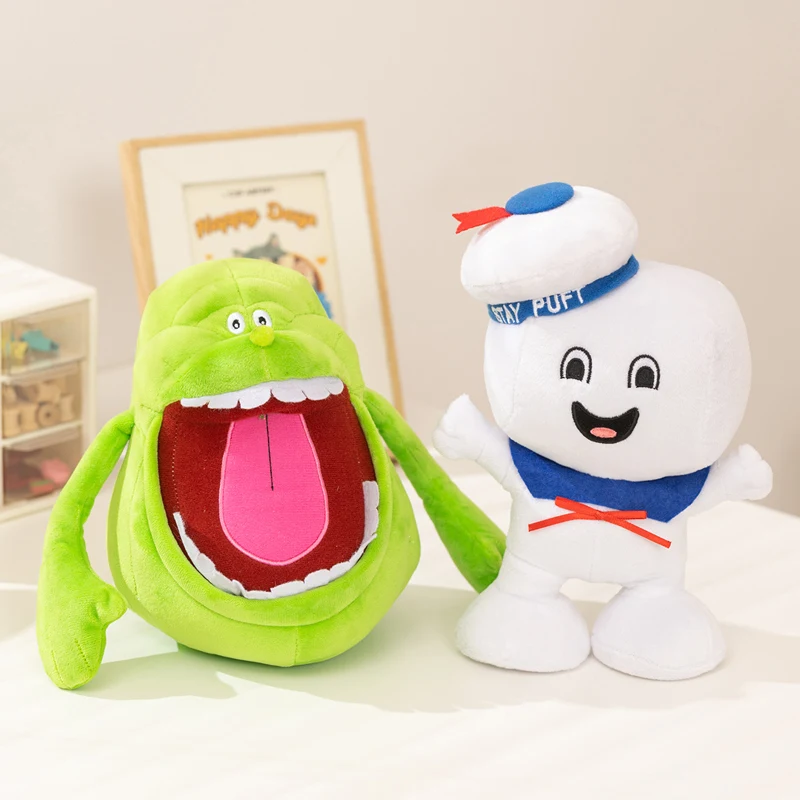 2 Stück Marshmallow Man Slimer Plüschfigur, Vintage Ghostbusters 3 Stay Puft Plüsch, Bank Sailor Plüschpuppe, Weihnachtsgeschenke – Detail 3