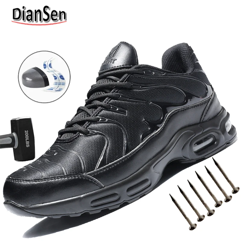 

Мужская уличная защитная обувь, защитная обувь со стальным носком, противоударные ботинки, водонепроницаемые рабочие ботинки для тренировок на площадке