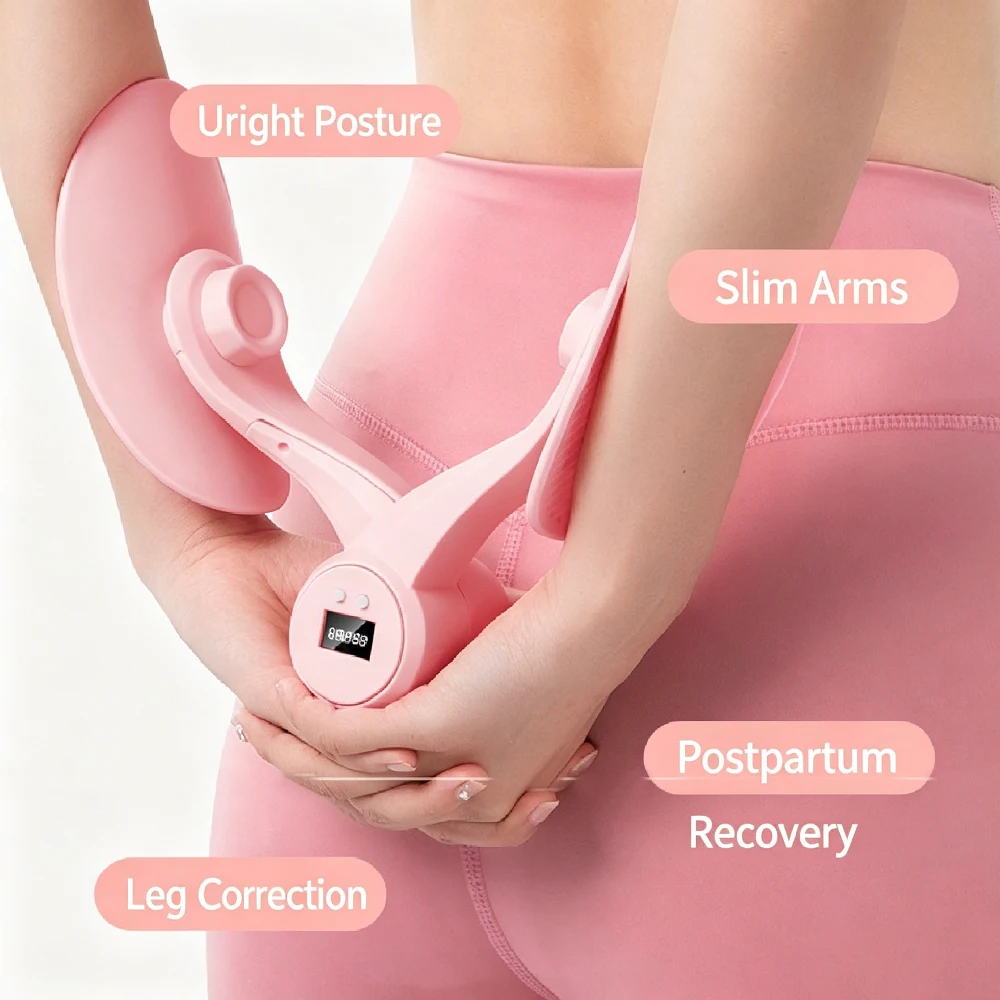 Portable Sit-On Fitness Device with Built-in Counter, Ideal for Pelvic Lifts, Thigh Sculpting and Balance Training