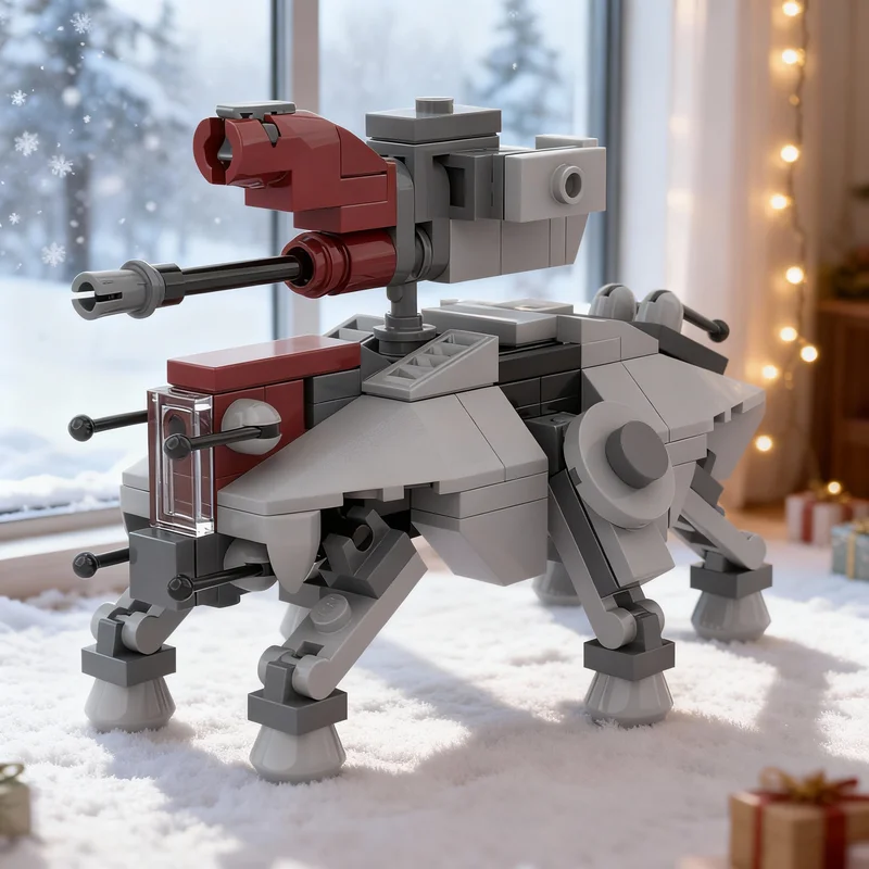 ตัวต่อ MOC Star Battle TE Walker Microfighter 138 ชิ้น ของเล่นตัวต่อแบบประกอบเอง ของขวัญคริสต์มาส ไอเดียสร้างสรรค์ ของเล่นเสริมพัฒนาการ