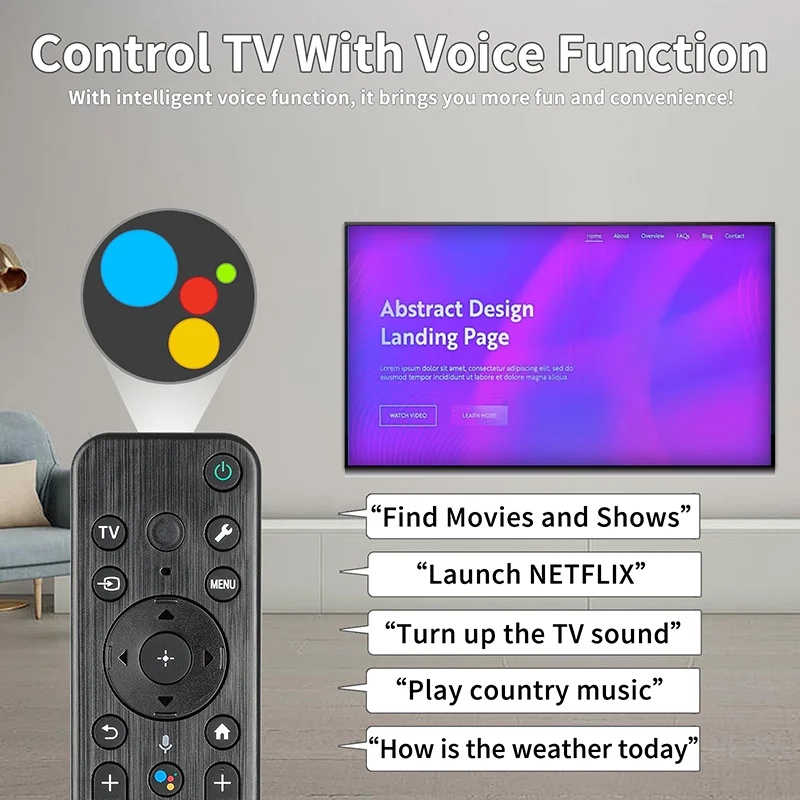 RMF-TX810U For Sony Voice Remote Control Replacement With NETFLIX PrimeVideo YouTube Buttons, For Sony Smart TV XR-83A80L