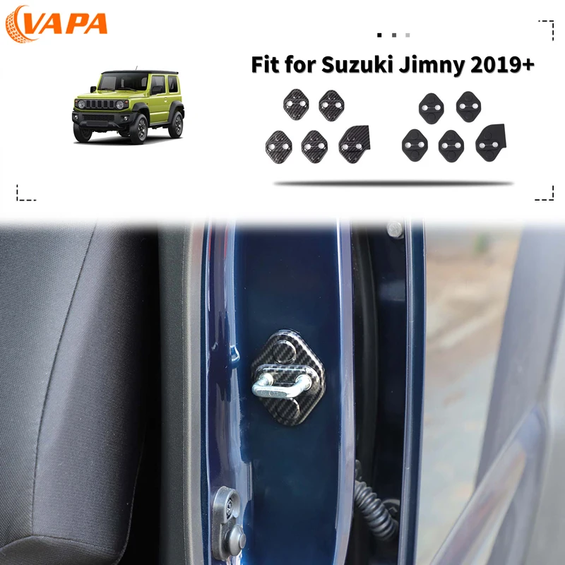 

Дверной замок из АБС-пластика, защелка, декоративные наклейки для Suzuki Jimny 2019, вверх, 4 двери, внешние аксессуары