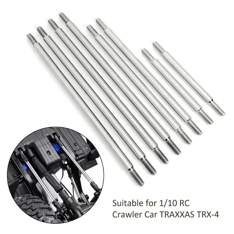 8-delige set complete roestvrijstalen schakels voor Trxs Trx-4 324 mm wielbasis