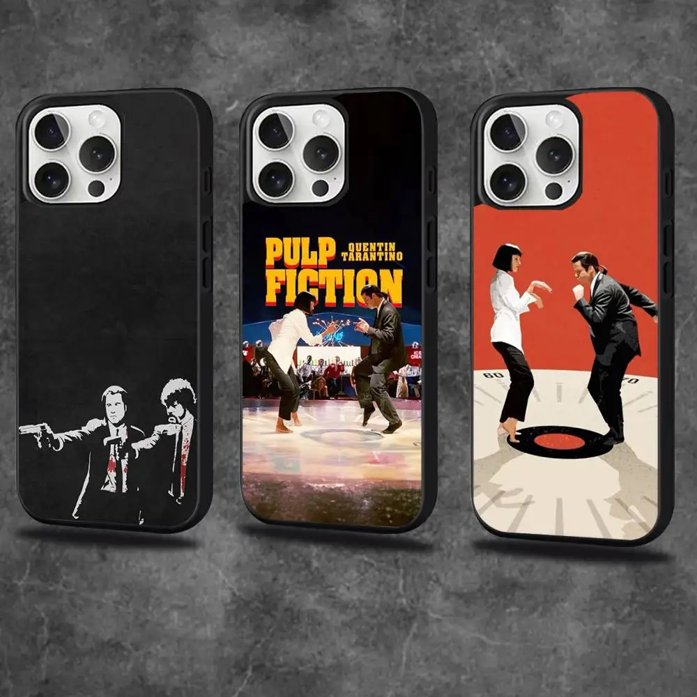 

P-Pulp Fiction Movie Phone Case For iPhone 16,15,14,13,12,11,Pro,Max,Plus,Mini,SE4,E Magnetic Magsafe Wireless Charging