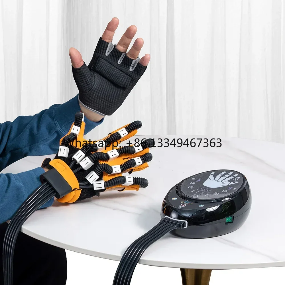 

Hot sales 2023 New Design Hand Therapy stroke Hand Fingers training Robotic hand gloves other exercise rehabilitation robot glo