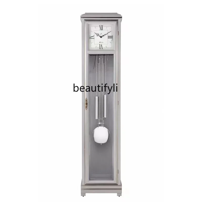 Modern Italian Light Luxury the Grandfather Clock Living Room Creative Fashion Simple Clock Home Pendulum Clock