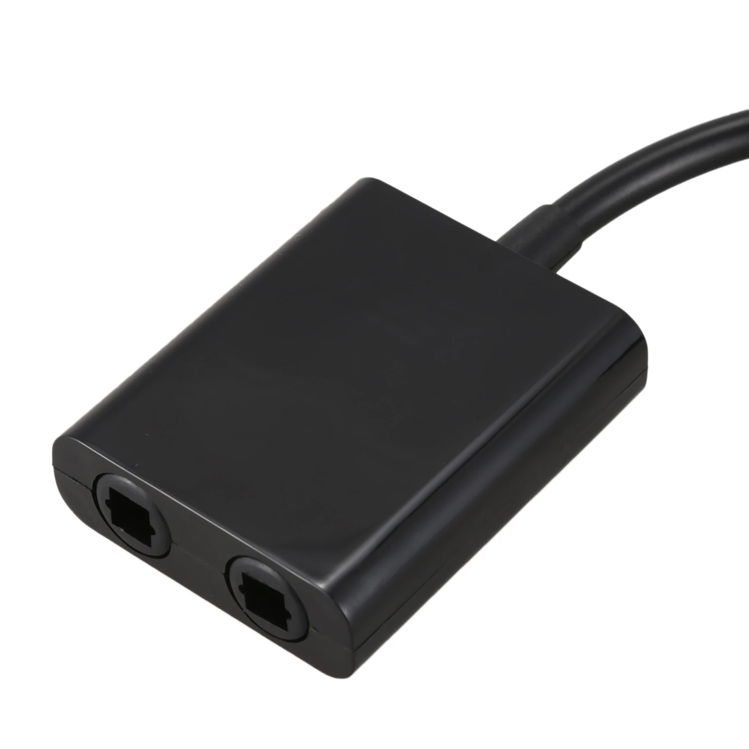 훌륭한! 디지털 SPDIF 광 오디오 분배기 2 웨이 Toslink 분배기 어댑터 1 입력 2 출력 SPDIF 광 케이블 분배기 허브