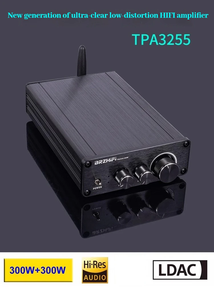 AMXEKRPAD-3255X2 HiFi Bluetooth 5.4 300W+300W Digital Audio Amplifier LDAC High Resolution Sound Subwoofer Professional Audio