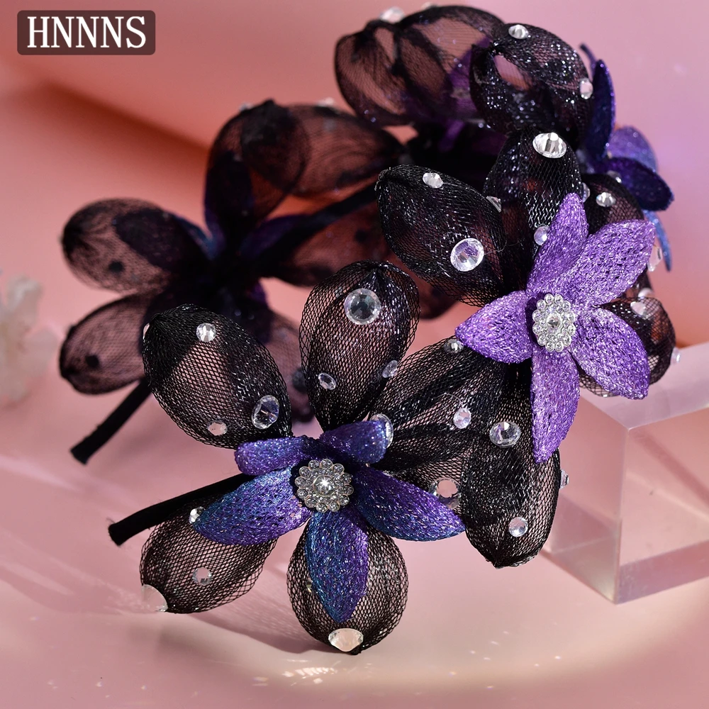 TOPQUEEN Elegante Braut Hochzeit Blume Haar Armband Handgemachte Exquisite frauen Bankett Tanzen Party Haar Zubehör YXA207