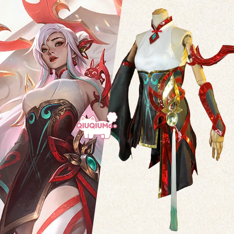 

Game League of Legends Cosplay Mythmaker Costume Anime Irelia Role Playing Dress Outfit for Women Comic Con Halloween Party Set