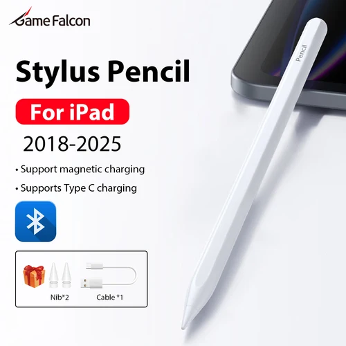 Imagen 1 del producto Lápiz Táctil Bluetooth para Apple Pencil, Compatible con iPad 11.ª Gen. A16, 10.ª Gen., 9.ª Gen., Air 11 M3 M2, 5, 4, Pro 13, 12.9 M4 M5, Mini 7, 6