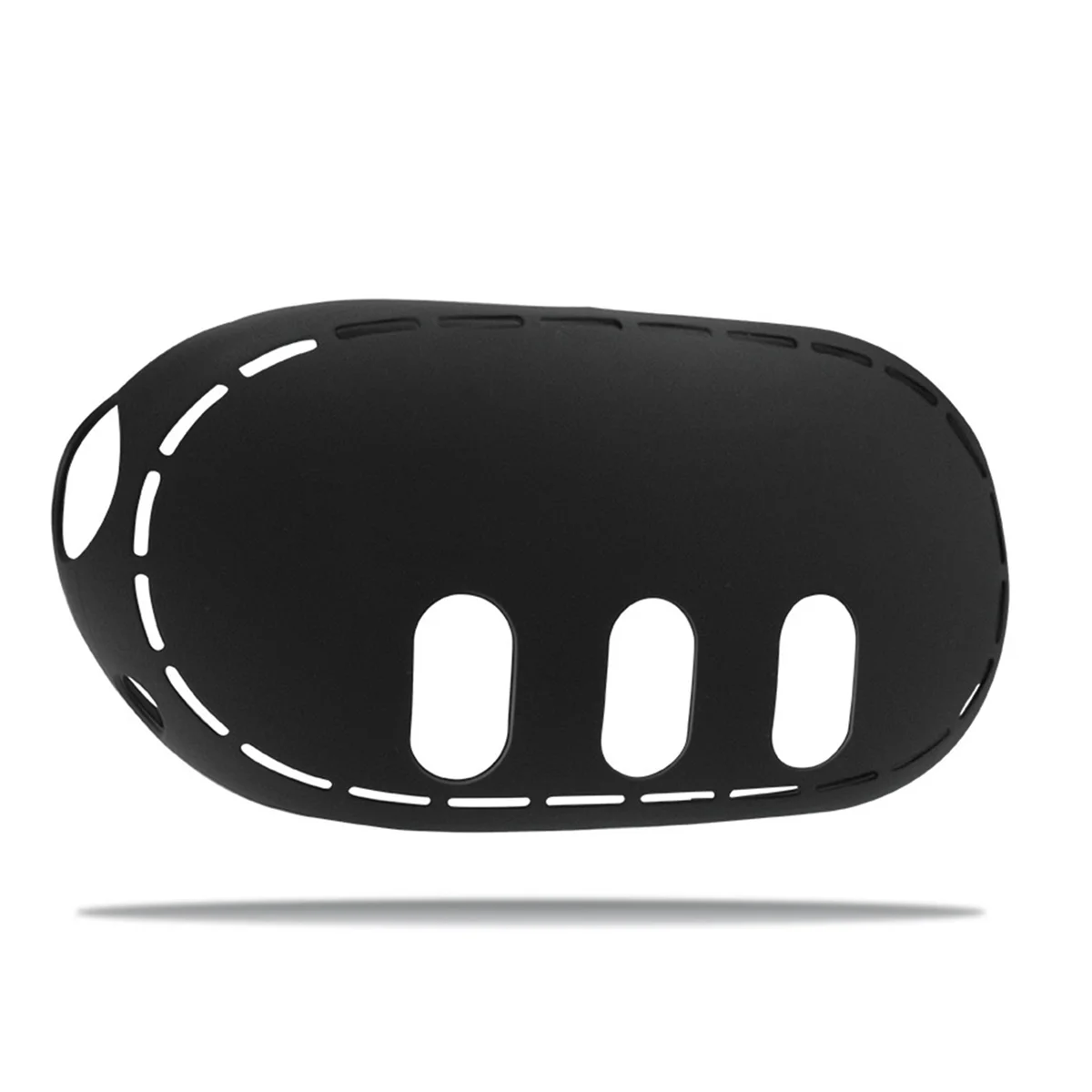 حافظة من السيليكون لـ Meta Quest 3 + مجموعة غطاء الوجه لـ Meta Quest 3 حافظة واقية ملحقات الواقع الافتراضي باللون الأسود