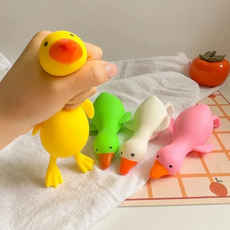 

Kawaii Squishy Duck Toys - Cute Goose Antistress Squeeze Animals, Stretch Vent Decompression Toys for Kids Adults Best Gift