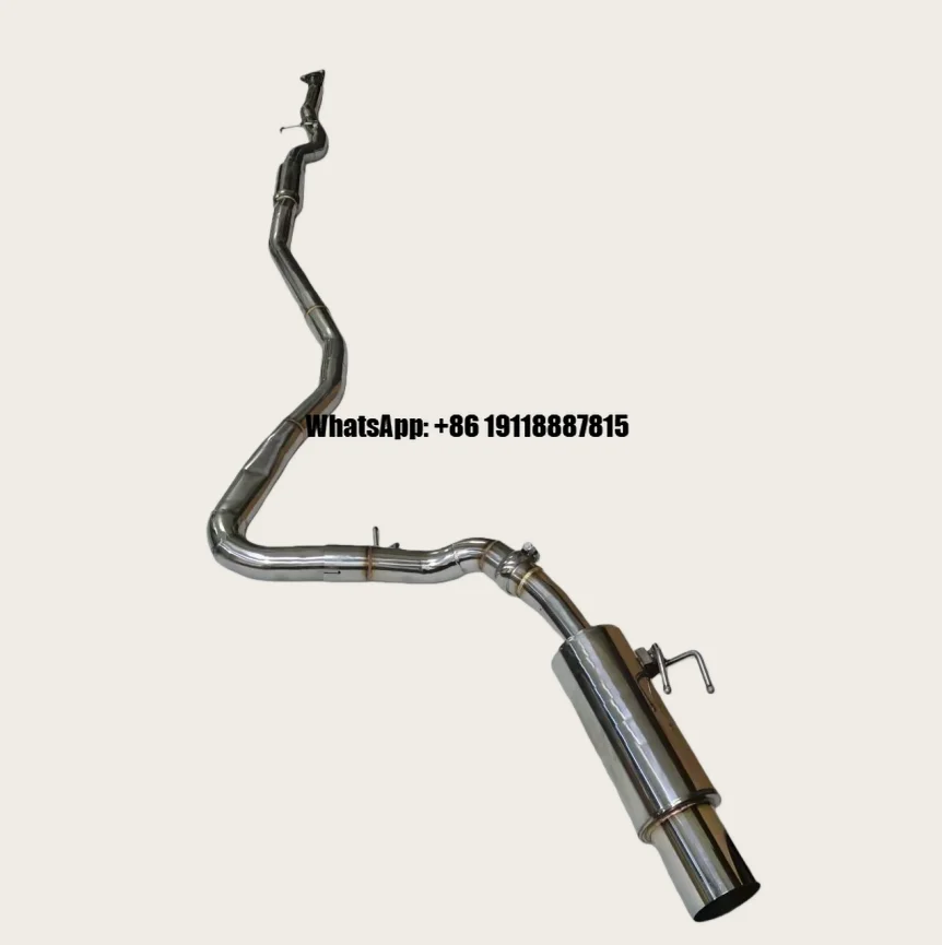 Performance Auto Parts Muffler Stainless Steel Exhaust Pipe for Honda 11th Gen Civic Mid-Rear Section Single Tail 1.5T 2022