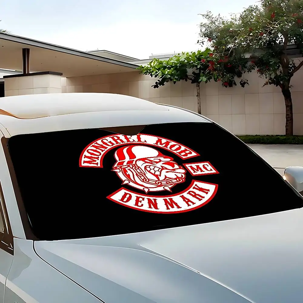 M-Mongrel-MobS كول سيارة ظلة الستائر 130x70 سنتيمتر سيارة ظلة غطاء الزجاج الأمامي UV حماية السيارات قناع اكسسوارات للسيارات