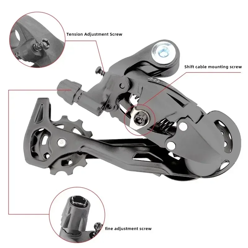 Micronew MTB rear derailleur for bicycle bicycle speed switch 7/8/9/10/11 speed road bike shifter accessories for mountain bike