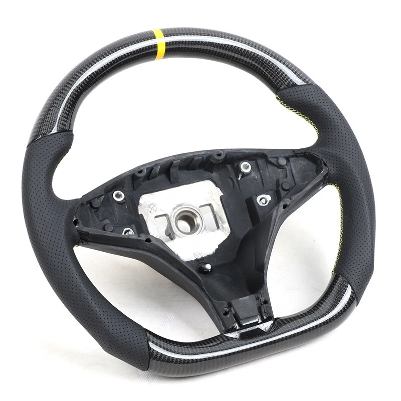 Sport Steering Wheel For Tesla Model S Model X 2014 2015 2016 2017 2018 2019 2020 Nappa Leather Carbon fiber Alcantara