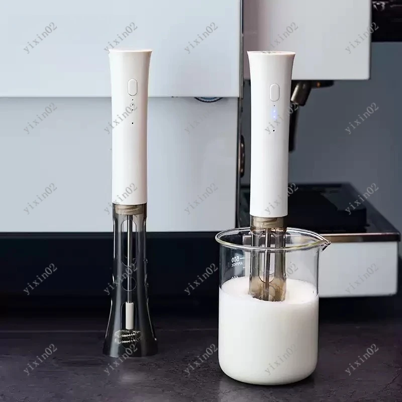 Electric Handheld Milk Frother Mini Coffee Foam Maker Portable Blender Mixer Home Kitchen Coffeeware