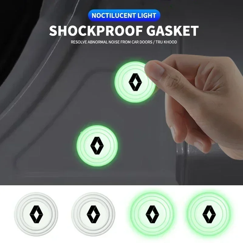 

1/2/4 шт. бесшумные амортизирующие наклейки на двери автомобиля для Renault Megane 2 3 4 Twingo Clio Talisman Captur Trafic Kwid