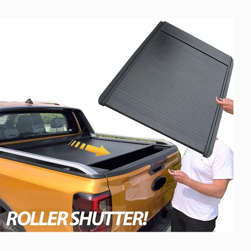 

Toneau Cover Roller Lid for Ranger with Led Pickup Tail Box Accessories Waterproof Aluminum Electric Roller Shutter Cover