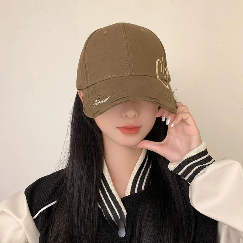 New Baseball Cap Big Head Circumference Hat Face-Looking Small Hard Top Widened Brim Sun-Proof Peaked Cap Men and Women Couple
