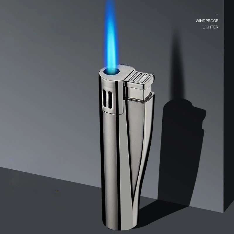 

Retro Portable Windproof Lighter Butane Gas Turbo Jet Torch Metal Lighter Cigarette Gadget Men's Gift Outdoor Camping Burner
