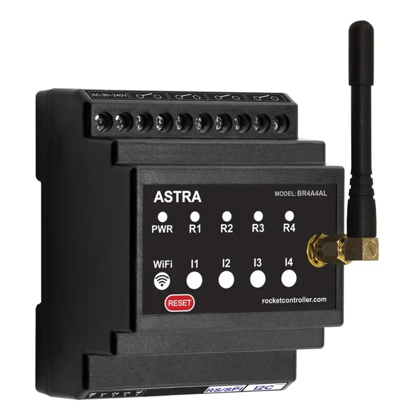 Basic Smart Home controller. WiFi, Bluetooth. Input/Output. TASMOTA firmware. MQTT protocol. Compatible Home Assistant. ESP32