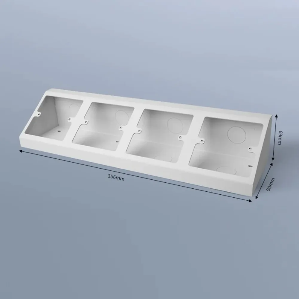 Rustproof Socket Bottom Box Stainless Steel 86 Type Laboratory Socket Box Angle Triangle Design Waterproof