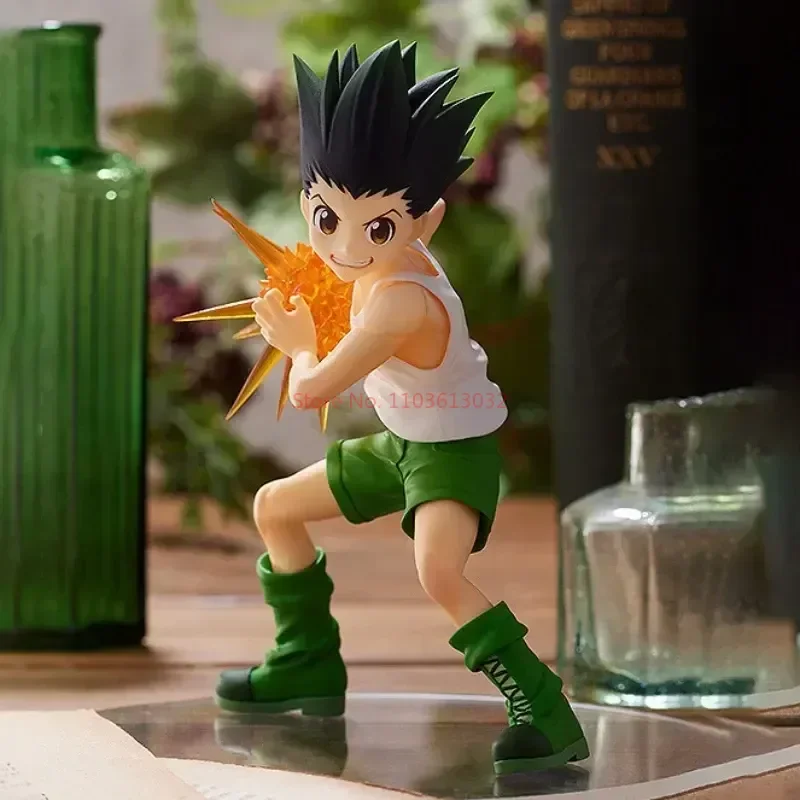 Hunter X Hunter Gon Freecss figur Anime Killua Zoldyck tokoh aksi Kurapika patung koleksi Model anak hadiah Natal