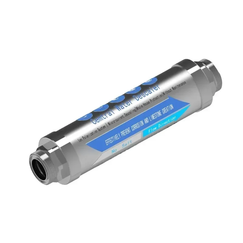 Household water softener scale inhibitor pre-filter