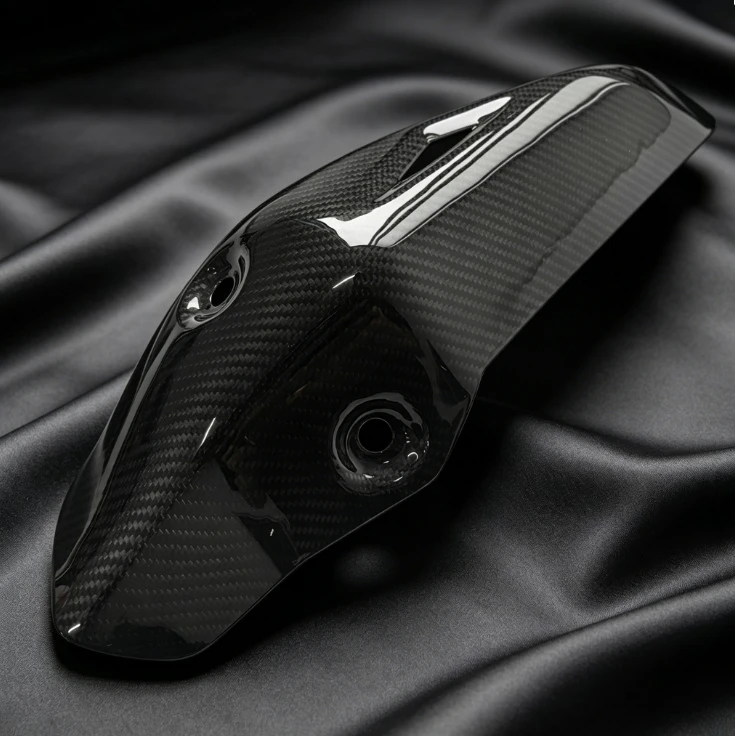 

for Kawasaki ZX-10R ZX-10RR 2021-2026 Carbon Fiber Motorcycle Muffler Outer Protection Shell