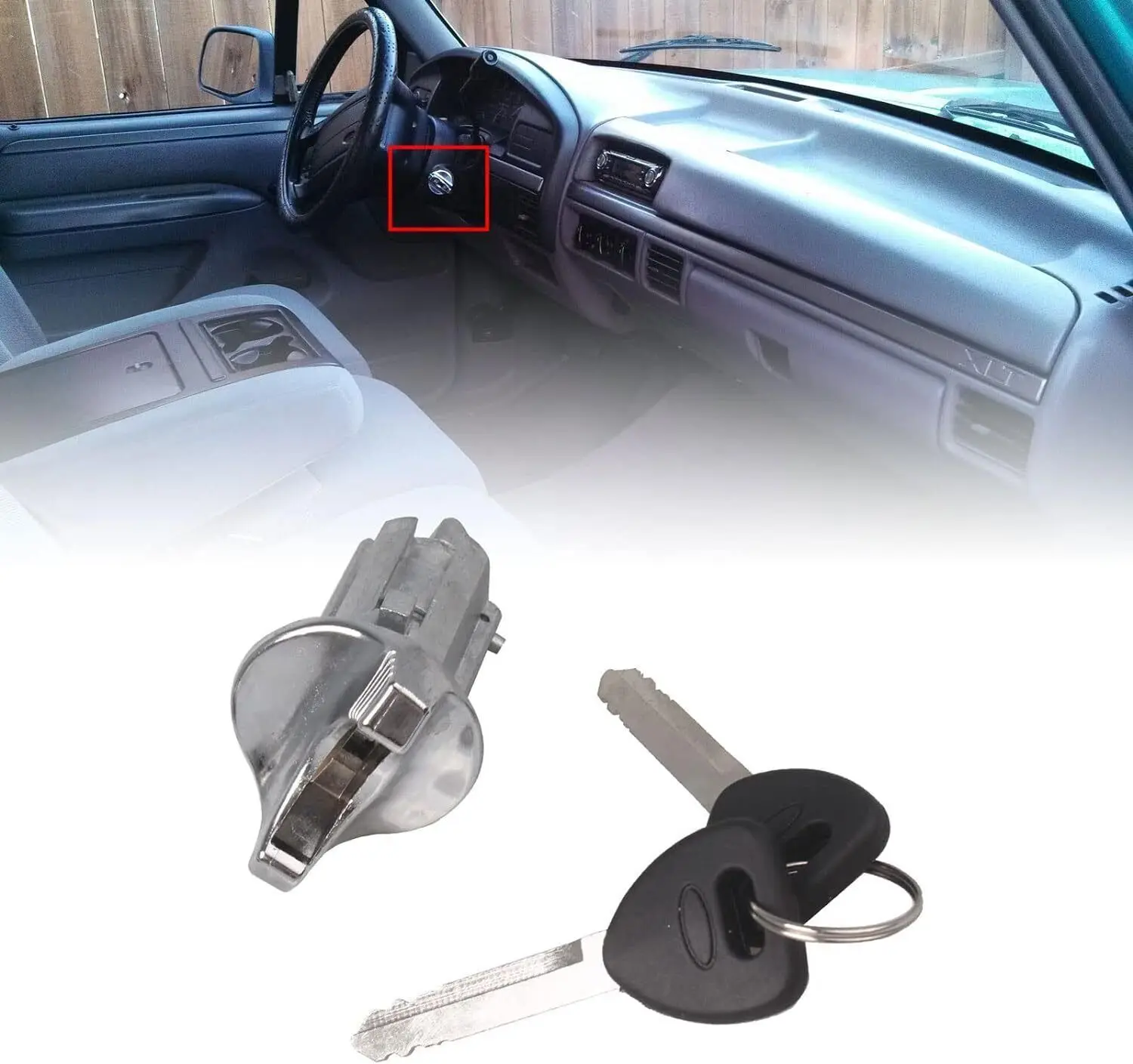 F2UZ1522050A الإشعال وقفل الباب اسطوانة مجموعة ل 1992-1995 فورد بيك اب F150 F250 F350 فان E150 E250 E350 IG-0189